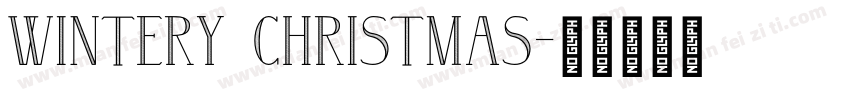Wintery Christmas字体转换